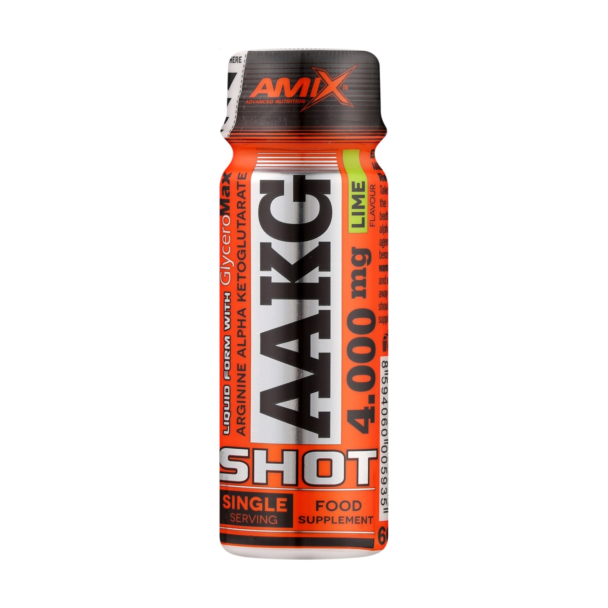 Передтренувальний комплекс Amix Nutrition AAKG Shot зі смаком лайму, 4000 мг, 60 мл